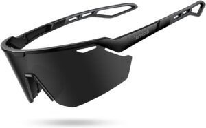 Lamicall 24g Polarized Sports Sunglasses for Men Women - UV400 Protection Sun Glasses for Baseball Running Cycling Fishing