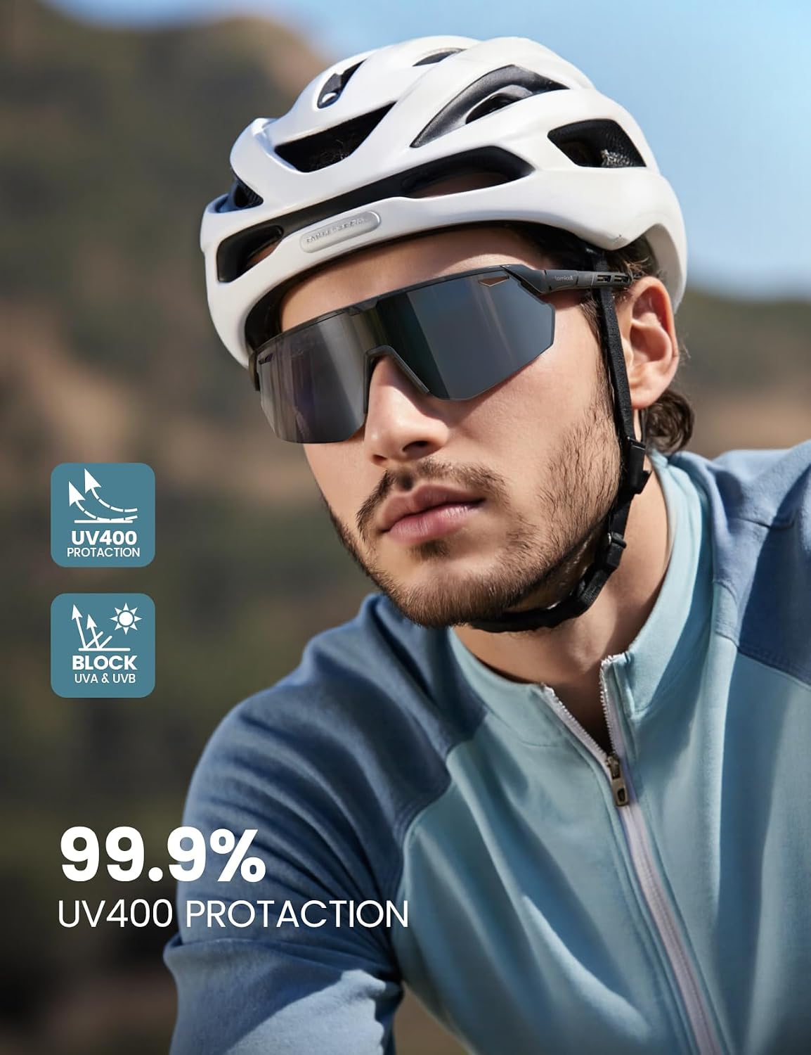Lamicall 24g Polarized Sports Sunglasses for Men Women - UV400 Protection Sun Glasses for Baseball Running Cycling Fishing - Image 2
